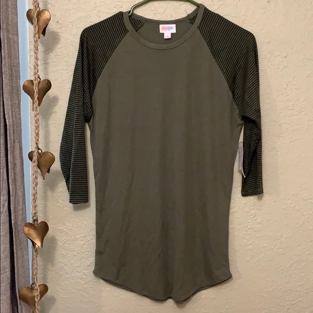 NWT lularoe green striped Randy small